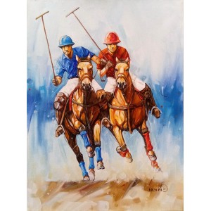 Momin Khan, 18 x 24 Inch, Acrylic on Canvas, Figurative Painting, AC-MK-016